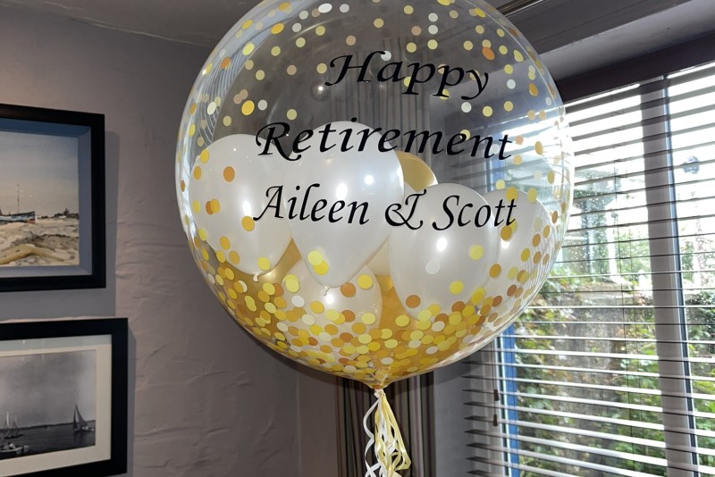 Gold Retirement Bubble balloon