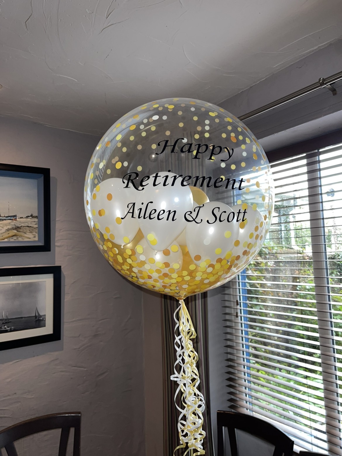 Gold Retirement Bubble balloon